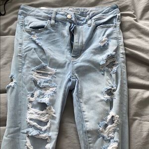 AE High waisted, very ripped jeans